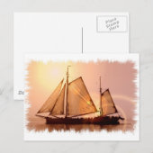 Briefkaart Oude zeilschepen (Voorkant / Achterkant)