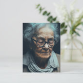 Briefkaart oudere vrouwen (Staand voorkant)