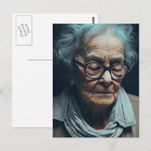 Briefkaart oudere vrouwen (Voorkant / Achterkant)