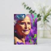 Briefkaart oudere vrouwen (Staand voorkant)