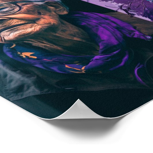 Briefkaart Ouderen en Butterflies Poster (Hoek)