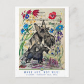 Briefkaart over de artiest (Voorkant)