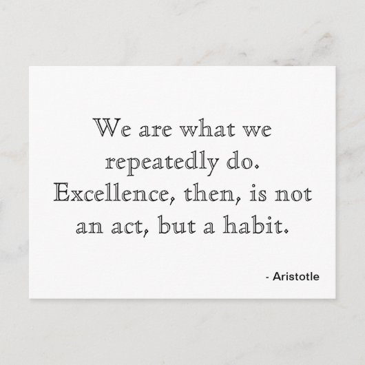 Briefkaart over excellentie (Voorkant)