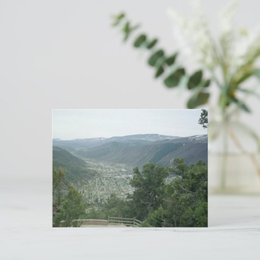 Briefkaart over het hoofd zien (Staand voorkant)