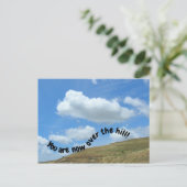 Briefkaart - Over the Hill (Staand voorkant)