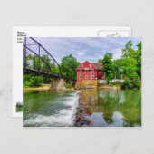 Briefkaart over waterval in de hele oorlog (Voorkant / Achterkant)