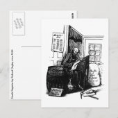 Briefkaart overlijdensregister (Voorkant / Achterkant)