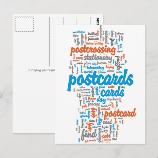 Briefkaart "Overschrijding rood" (Voorkant / Achterkant)