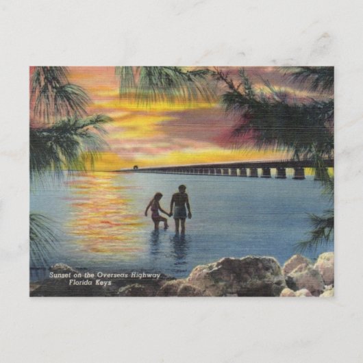  Briefkaart Overseas Highway Florida Keys (Voorkant)