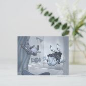 briefkaart "Overstromingen" (Staand voorkant)