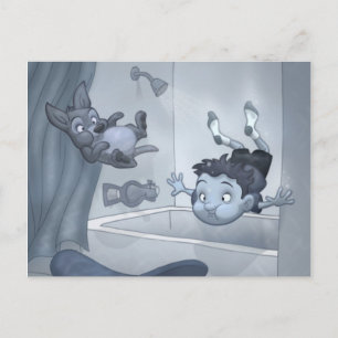 briefkaart "Overstromingen"