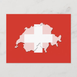 Briefkaart overzicht Zwitserse vlag