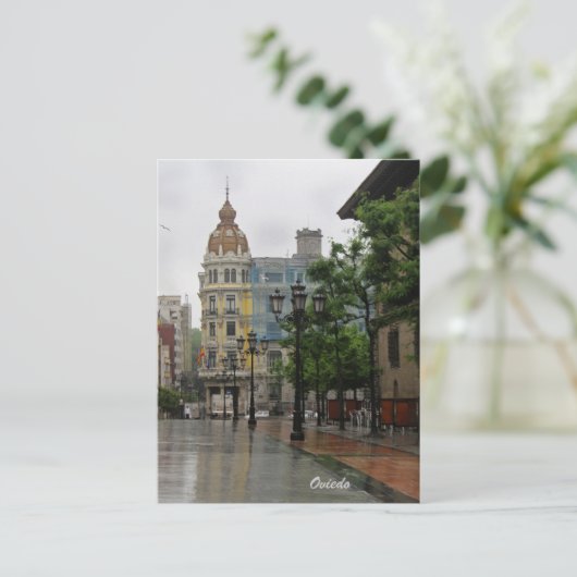 Briefkaart Oviedo, Asturië (Staand voorkant)