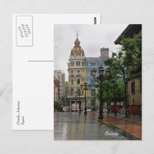 Briefkaart Oviedo, Asturië (Voorkant / Achterkant)