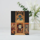 briefkaart "Owl Butterfly Triptych" (Staand voorkant)