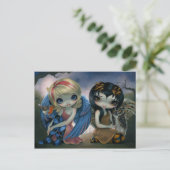 briefkaart "Owlyn and Robyn" (Staand voorkant)