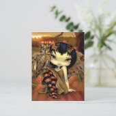 briefkaart "Owlyn in Autumn" (Staand voorkant)