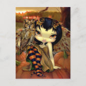 briefkaart "Owlyn in Autumn" (Voorkant)
