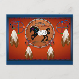 Briefkaart Paarden n pijlen