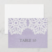 Briefkaart Paars elastisch elastictal (Voorkant / Achterkant)