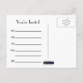 Briefkaart Paars Flowers (Achterkant)