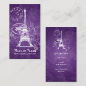  Briefkaart Paars Visitekaartje (Voorkant / Achterkant)