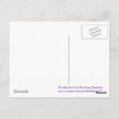 briefkaart "Paarse Iris" (Achterkant)