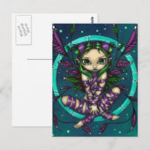 briefkaart "Paarse lintvlakte" (Voorkant / Achterkant)