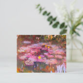 Briefkaart Paarse monetwatergalgen (Staand voorkant)