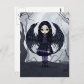 briefkaart "Paarse papierkunst" (Voorkant / Achterkant)