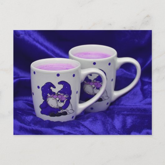 briefkaart paarse passie (Voorkant)