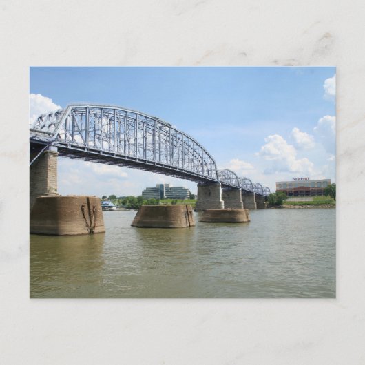 Briefkaart Paarse People Bridge (Voorkant)