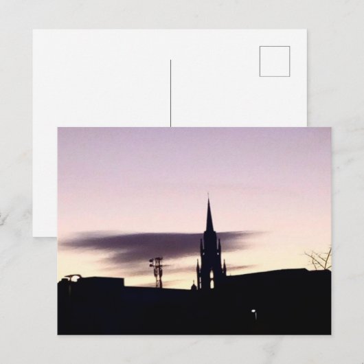 Briefkaart Paarse Sky (Voorkant / Achterkant)