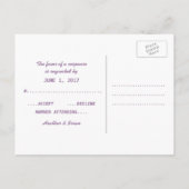 Briefkaart Paarse stammenrespons (Achterkant)