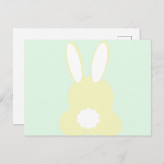 Briefkaart paasbunny (Voorkant / Achterkant)