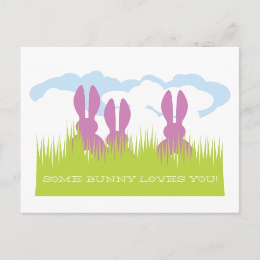 Briefkaart paasbunny (Voorkant)