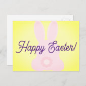 Briefkaart paasbunny (Voorkant / Achterkant)