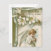 Briefkaart: Paasvreugde Feestdagenkaart (Voorkant / Achterkant)