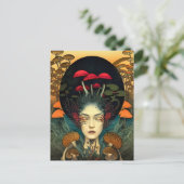 Briefkaart paddenstoel (Staand voorkant)