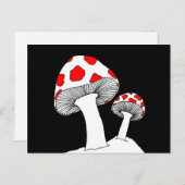 Briefkaart paddenstoel (Voorkant / Achterkant)