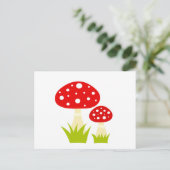 Briefkaart paddenstoel (Staand voorkant)