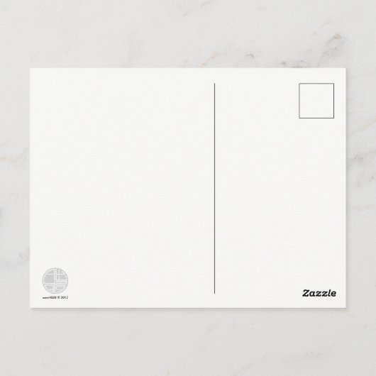 Briefkaart - Paddenstoel Lino afdrukken (Achterkant)