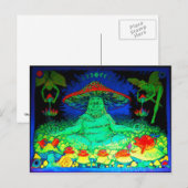 Briefkaart paddenstoel thee (Voorkant / Achterkant)