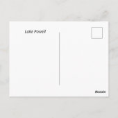 Briefkaart Paddle Lake Powell (Achterkant)