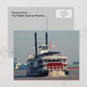 Briefkaart Paddle Steamer Natchez New Orleans LA (Voorkant / Achterkant)