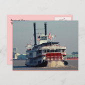 Briefkaart Paddle Steamer Natchez New Orleans LA (Voorkant / Achterkant)
