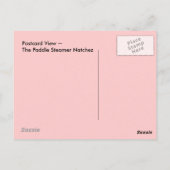 Briefkaart Paddle Steamer Natchez New Orleans LA (Achterkant)