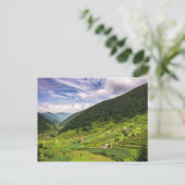Briefkaart Paddy-velden van Nepal (Staand voorkant)