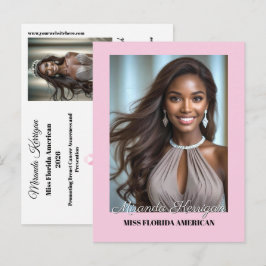 Briefkaart Pageant Essentials Autograph Photo Card