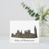 Briefkaart: Paleis van Westminster Briefkaart (Staand voorkant)